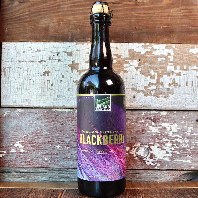 A bottle of Upland Blackberry barrel-aged sour ale