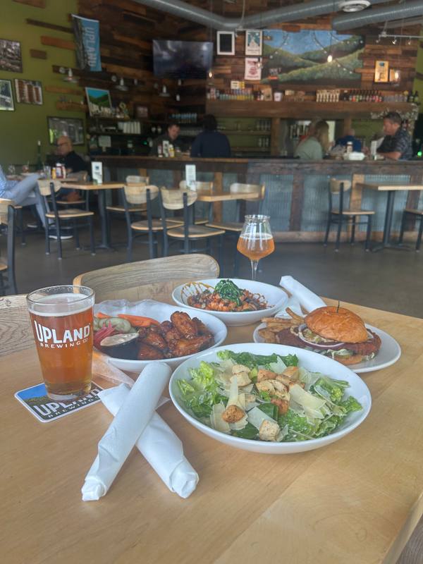 A set table at Upland Carmel