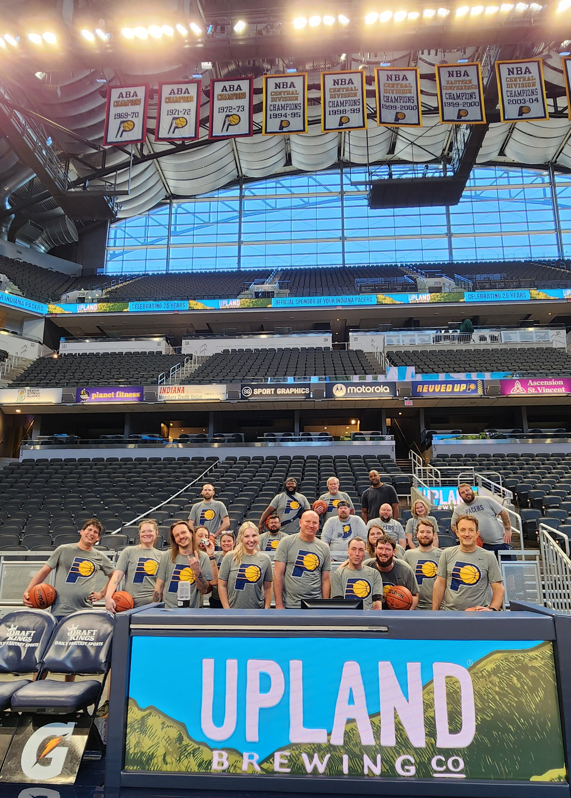 Upland Team at Gainbridge Fieldhouse